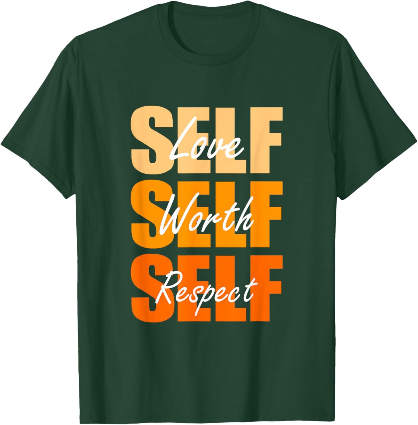 Orange Self-ish X 3 Orange Color Graphic Orange Vibes Only T-Shirt - T-Shirt | Forest