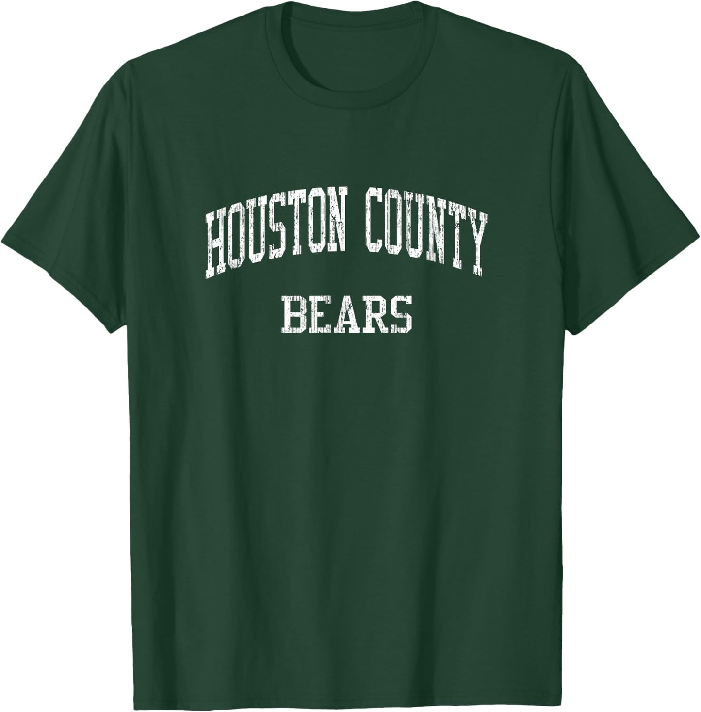 Houston County High School HS Warner Robins GA Vintage Sport T-Shirt - T-Shirt | Forest