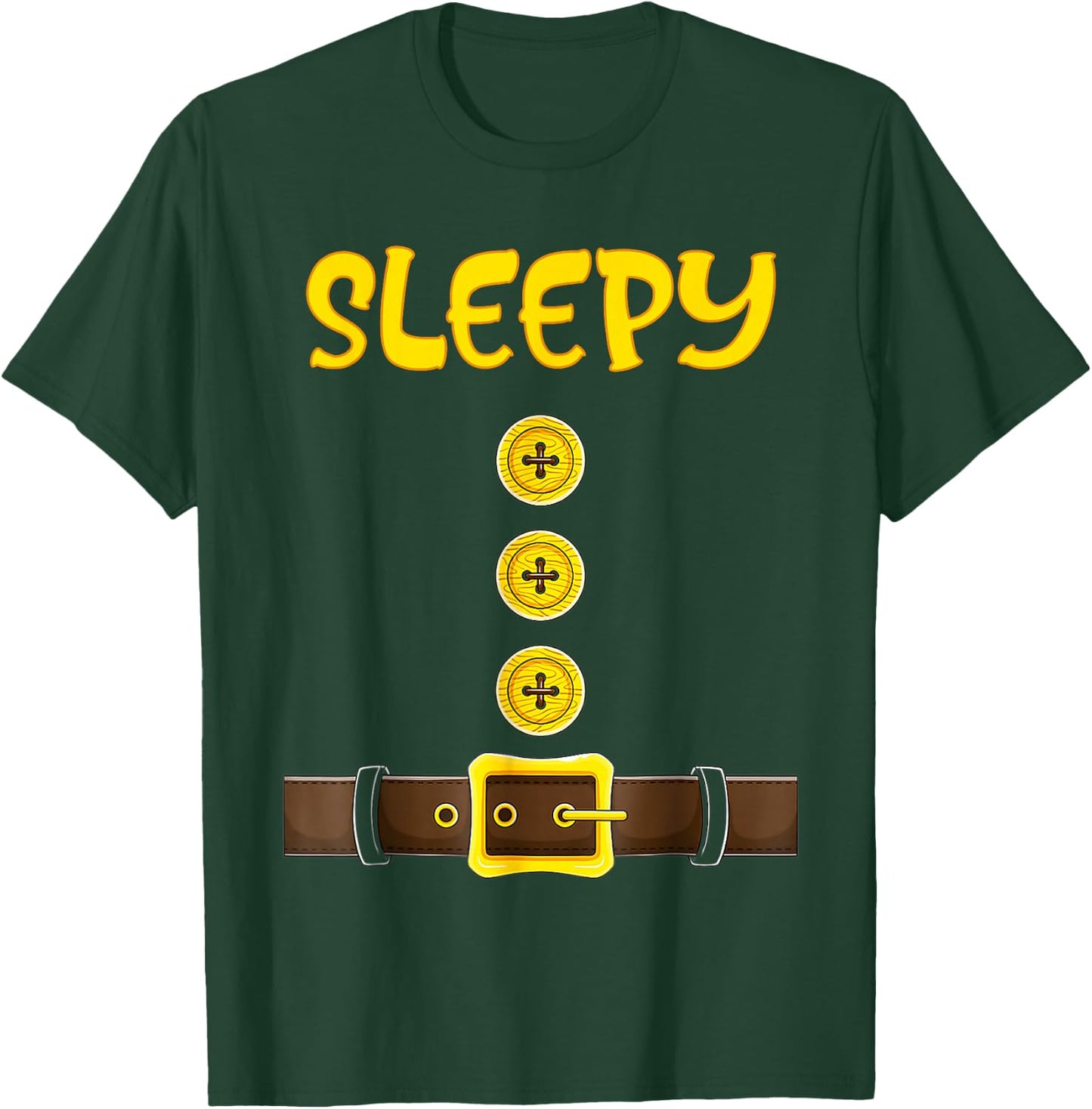 Dwarf Easy Halloween Dwarf Costume Color Matching T-Shirt - T-Shirt | Forest