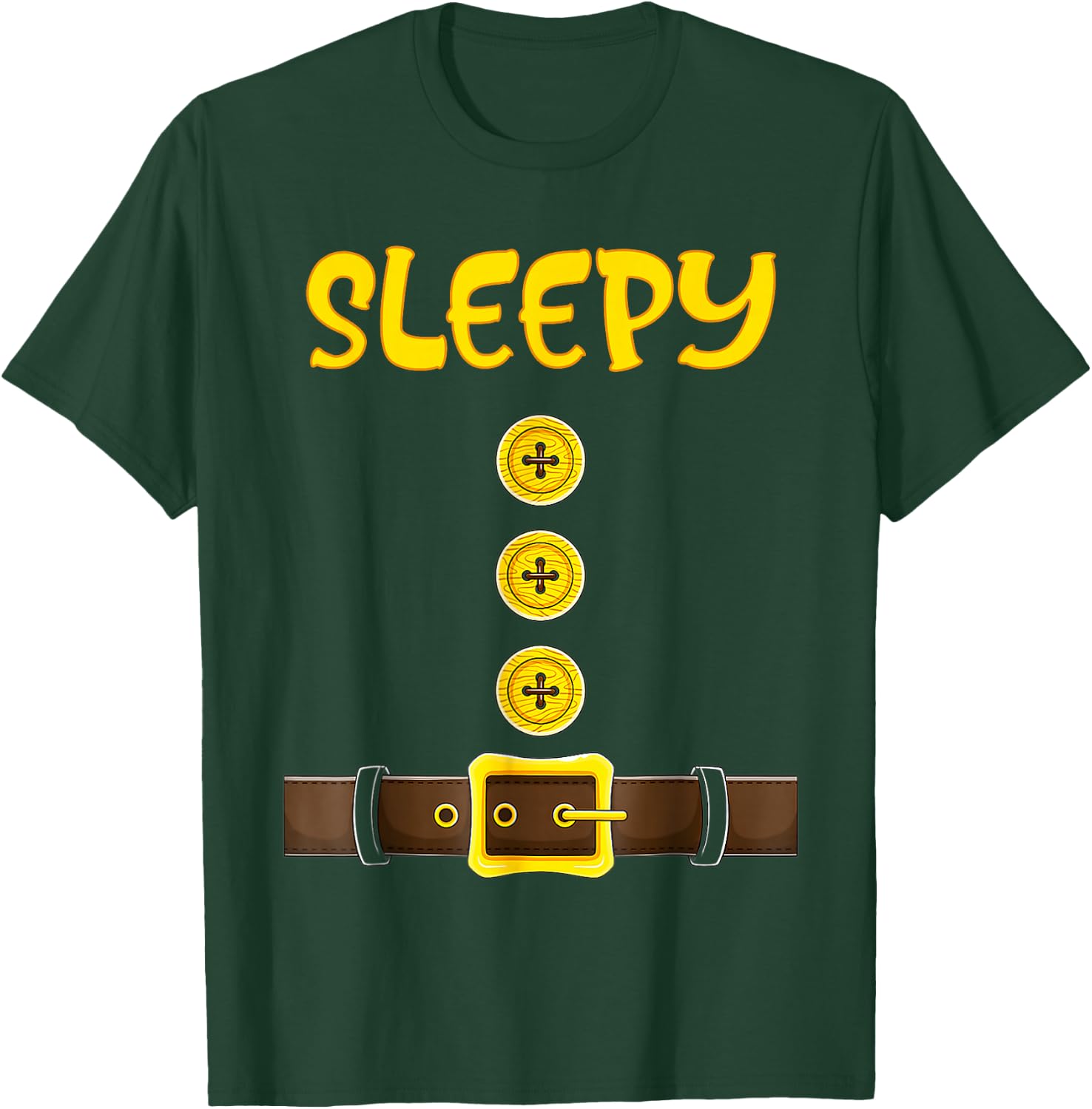 Dwarf Easy Halloween Dwarf Costume Color Matching T-Shirt - T-Shirt | Forest