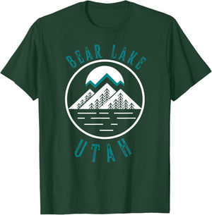 Bear Lake Utah Mountain Skiing Hiking Fishing Boating T-Shirt - T-Shirt | Forest