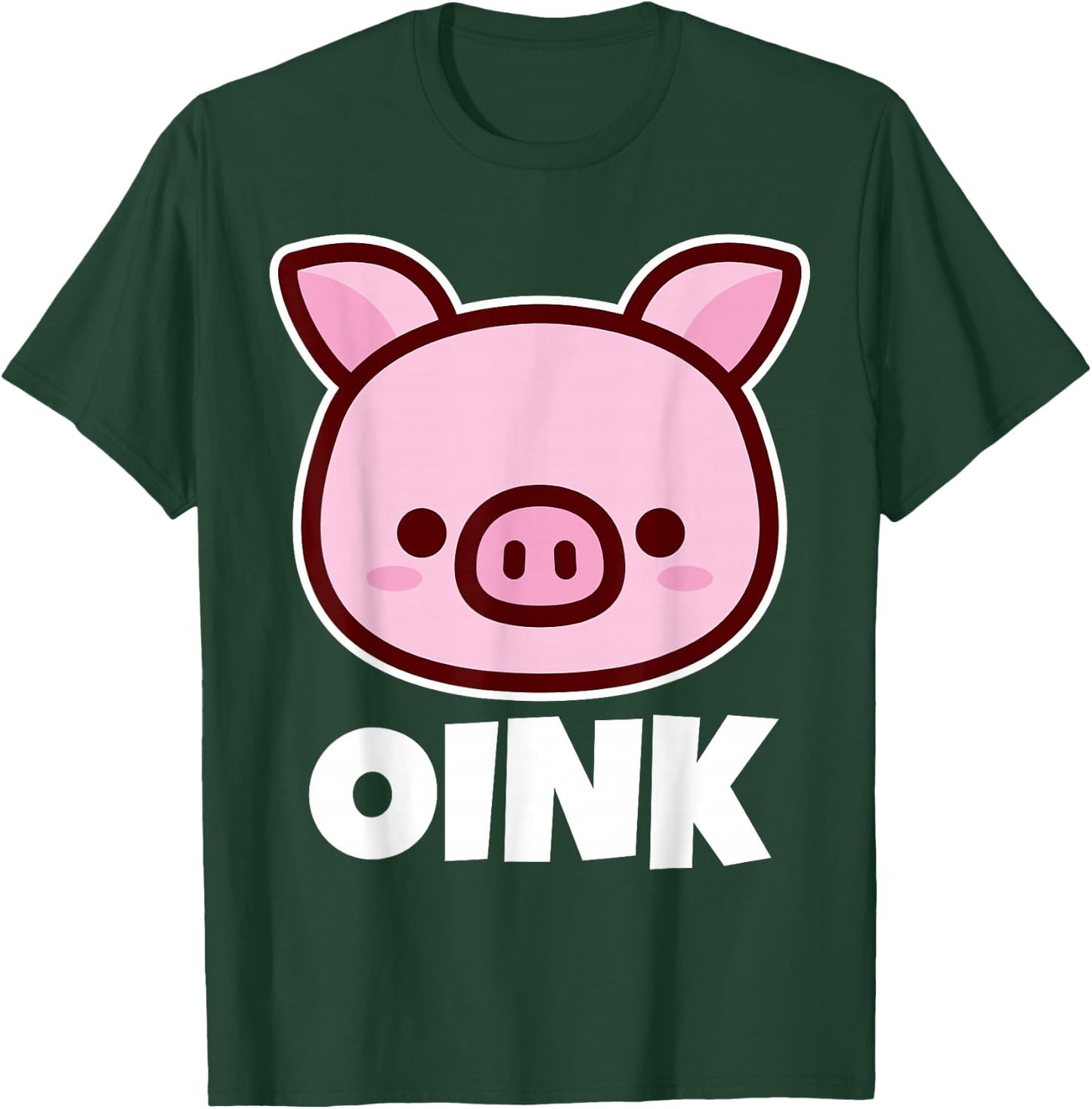 OINK Pig Stuff | Pig Lover Stuff | Kids Pig T-Shirt - T-Shirt | Forest