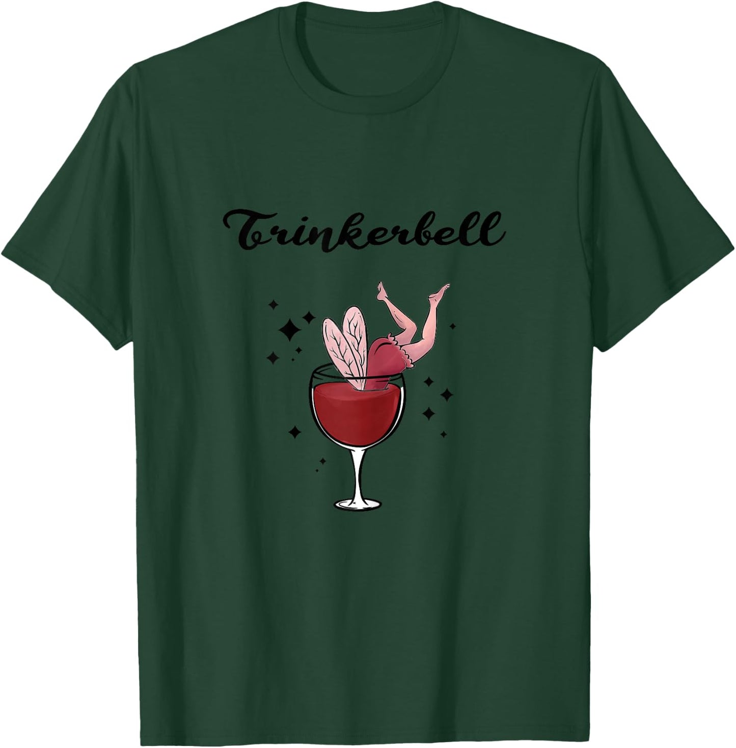 Women's Holla the Wine Fairy - Wine Vino White Wine Red Wine Drinkerbell , White, s T-Shirt - T-Shirt | Forest