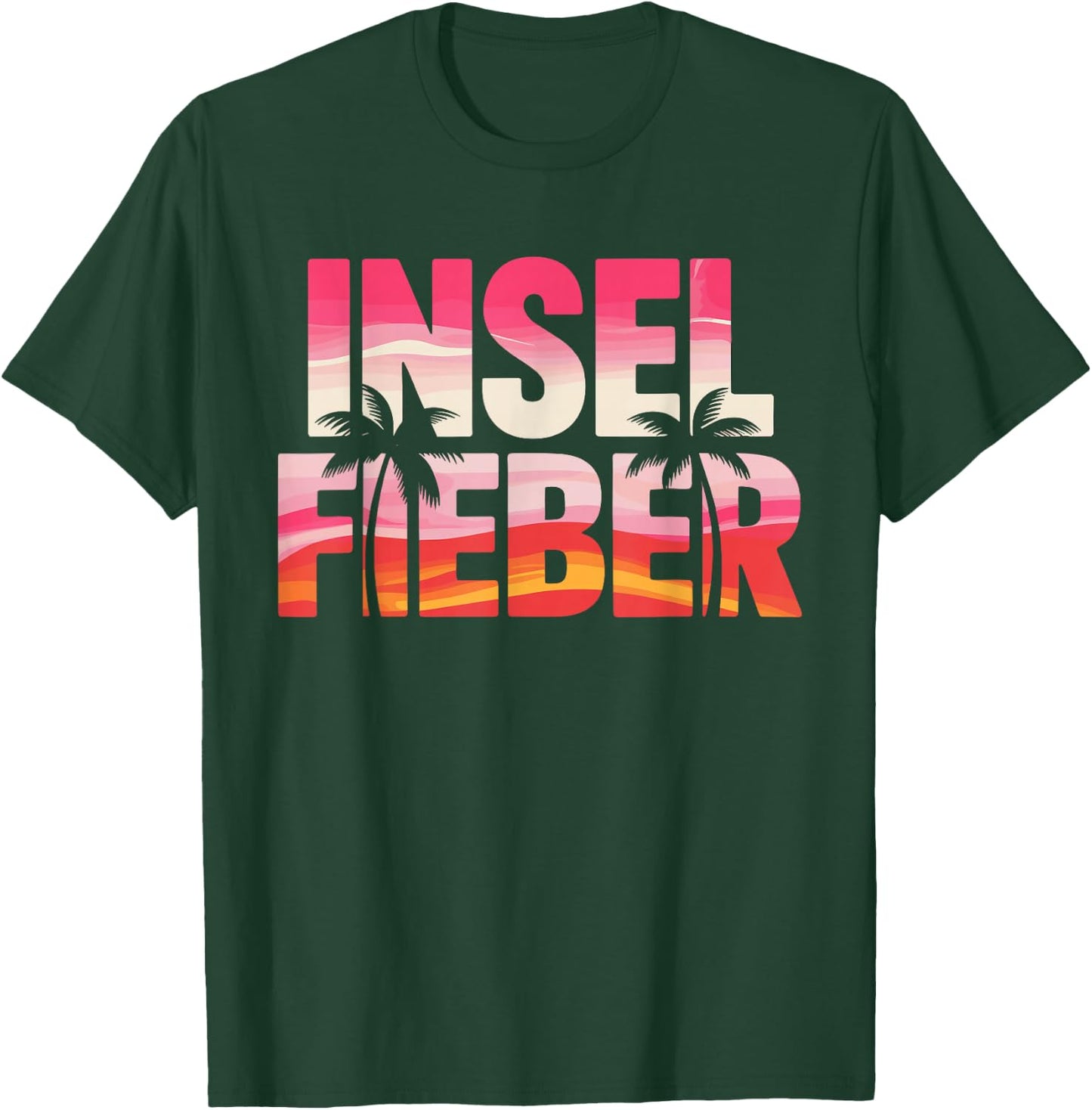 Malle Insel Fieber Mallorca Ibiza Party Urlaub Saufen Sommer T-Shirt - T-Shirt | Forest