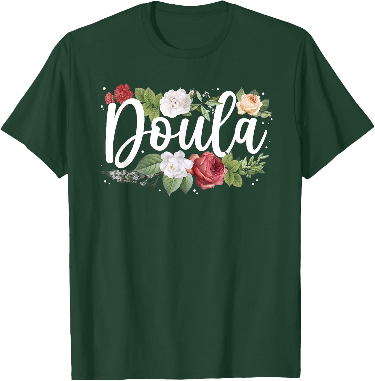 Cool Doula Art Mom Midwife Labor & Delivery Doula T-Shirt - T-Shirt | Forest