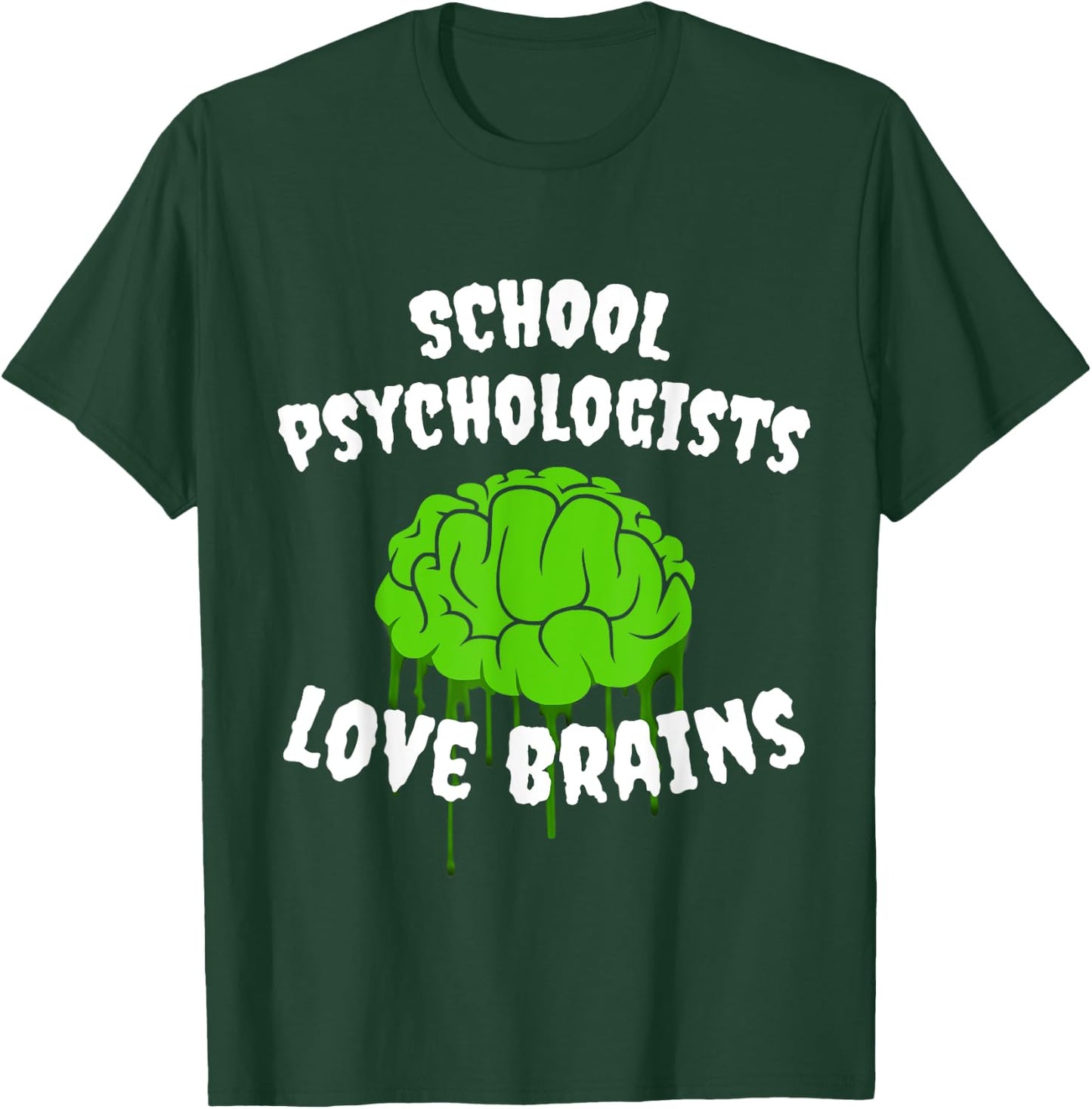 School Psychologists Love Brains Halloween Costume Party Women Kids T-Shirt - T-Shirt | Forest