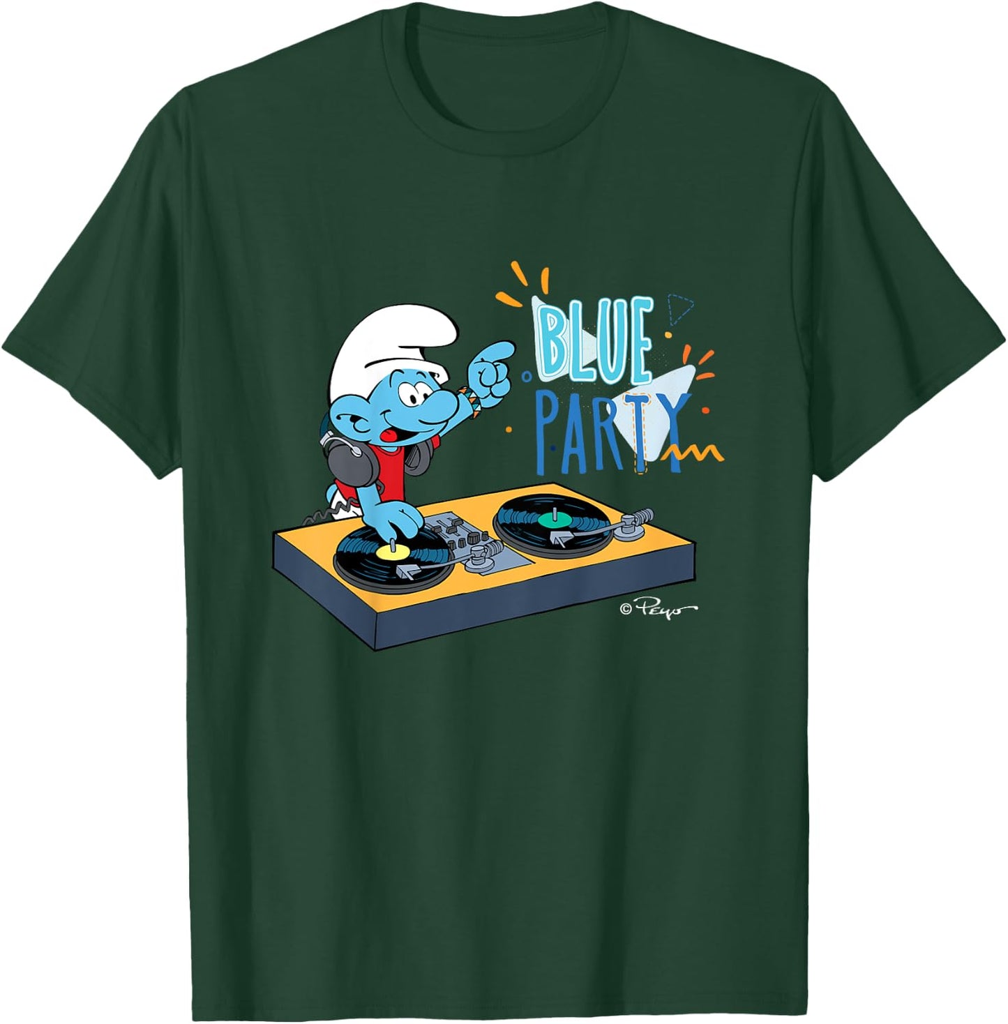 Children's with Blue Party Design T-Shirt - T-Shirt | Forest