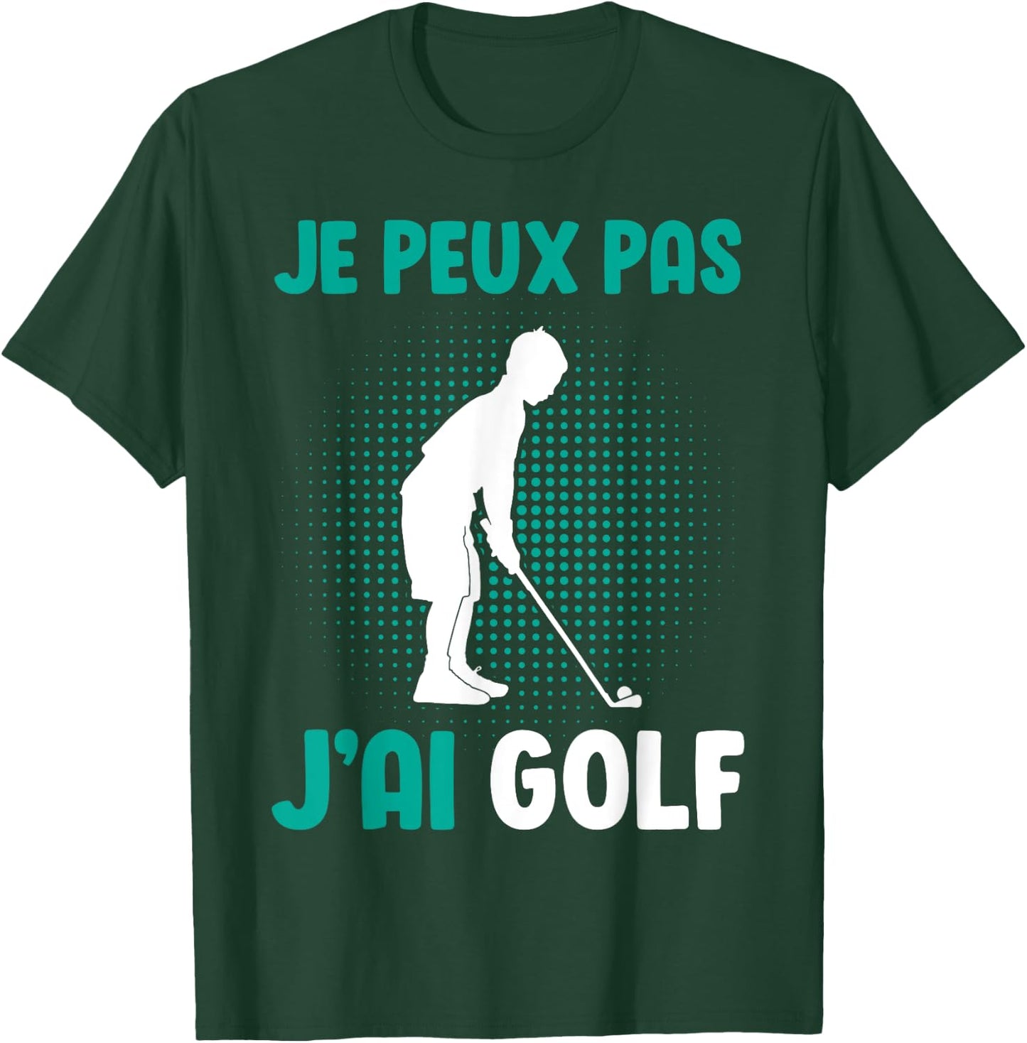 Je Peux Pas J'Ai Golf Boys' Golfer , Black, S T-Shirt - T-Shirt | Forest