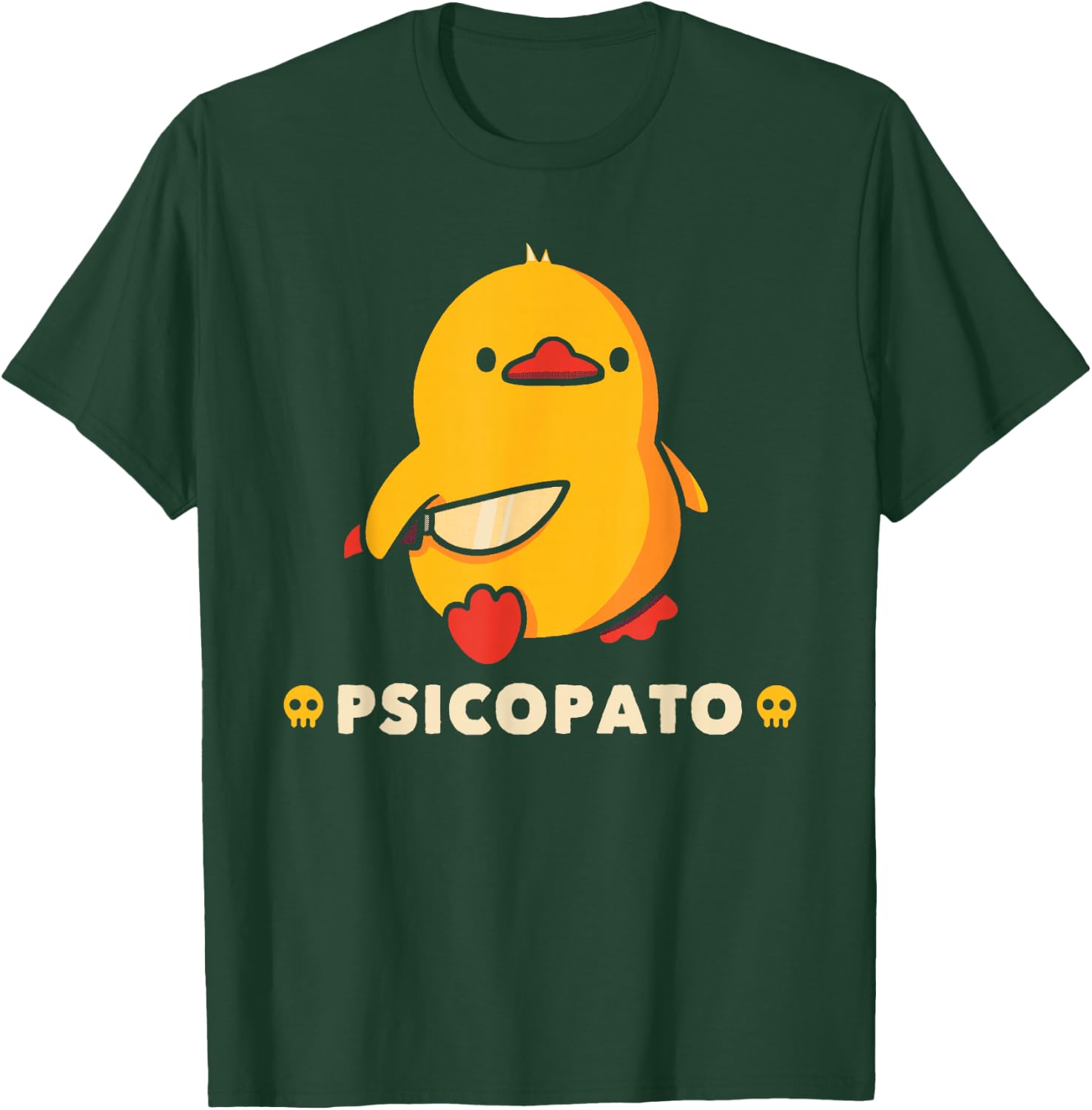 Funny Psicopatos Duck Animals Men Women T-Shirt - T-Shirt | Forest