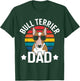Best Bull Terrier Dad Ever Funny Bull Terrier , Black, S T-Shirt - T-Shirt | Forest