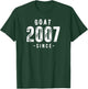 Goat Since 2007, Born In 2007 Vintage Retro Classic Birthday T-Shirt - T-Shirt | Forest