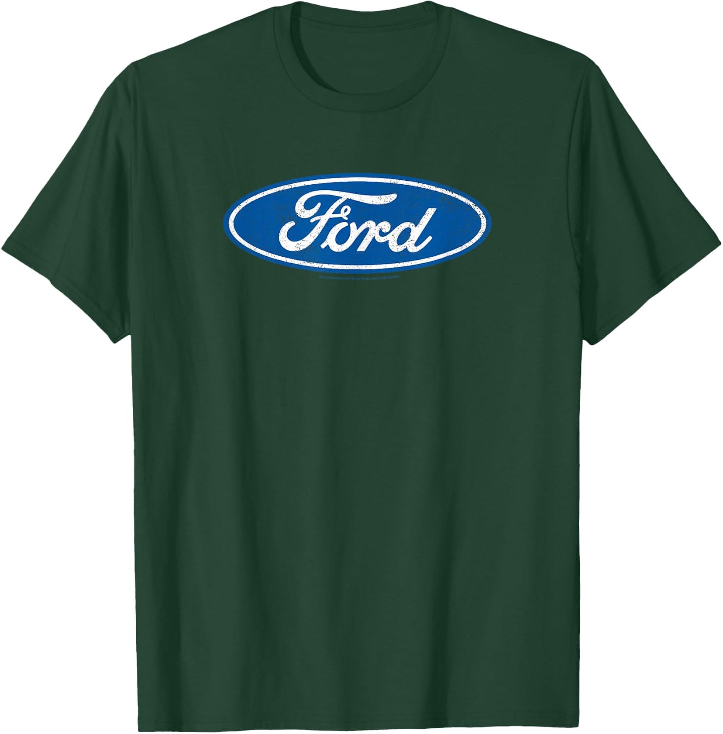 Ford – Oval Logo Aged Blue T-Shirt - T-Shirt | Forest