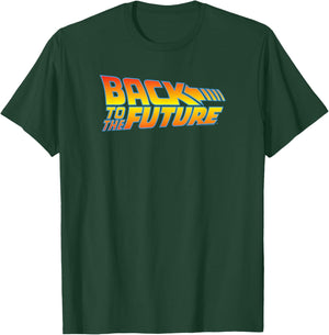Back to the Future logo , Black, S T-Shirt - T-Shirt | Forest
