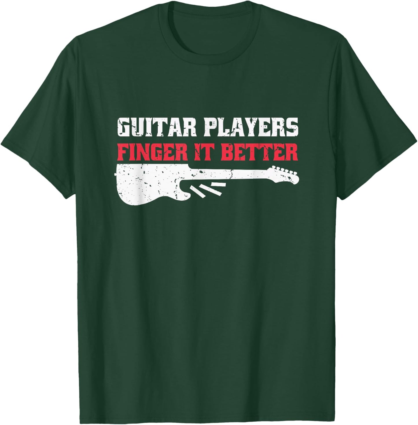 Funny Guitar Player Dirty Adult Humour T-Shirt - T-Shirt | Forest
