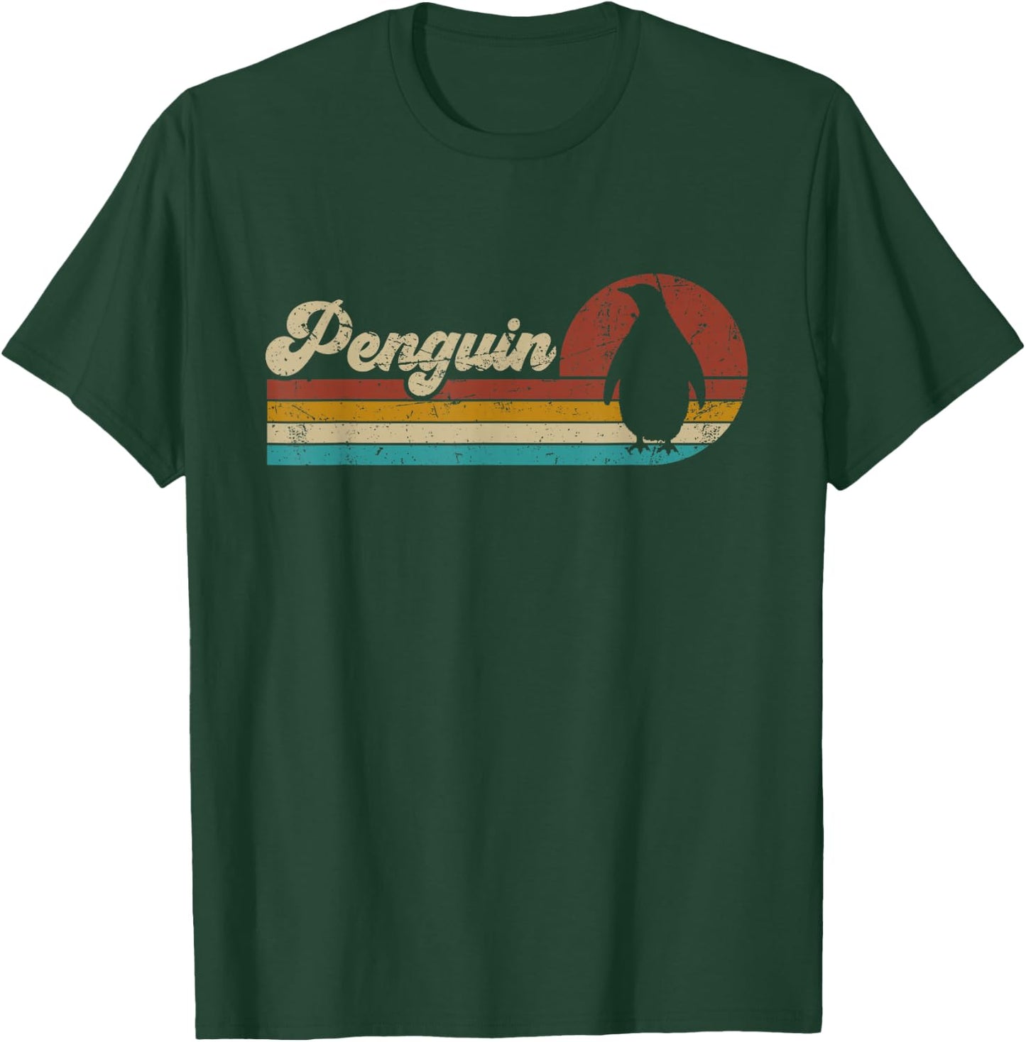 Retro Vintage Penguin Women Kids Funny Penguin Lover T-Shirt - T-Shirt | Forest