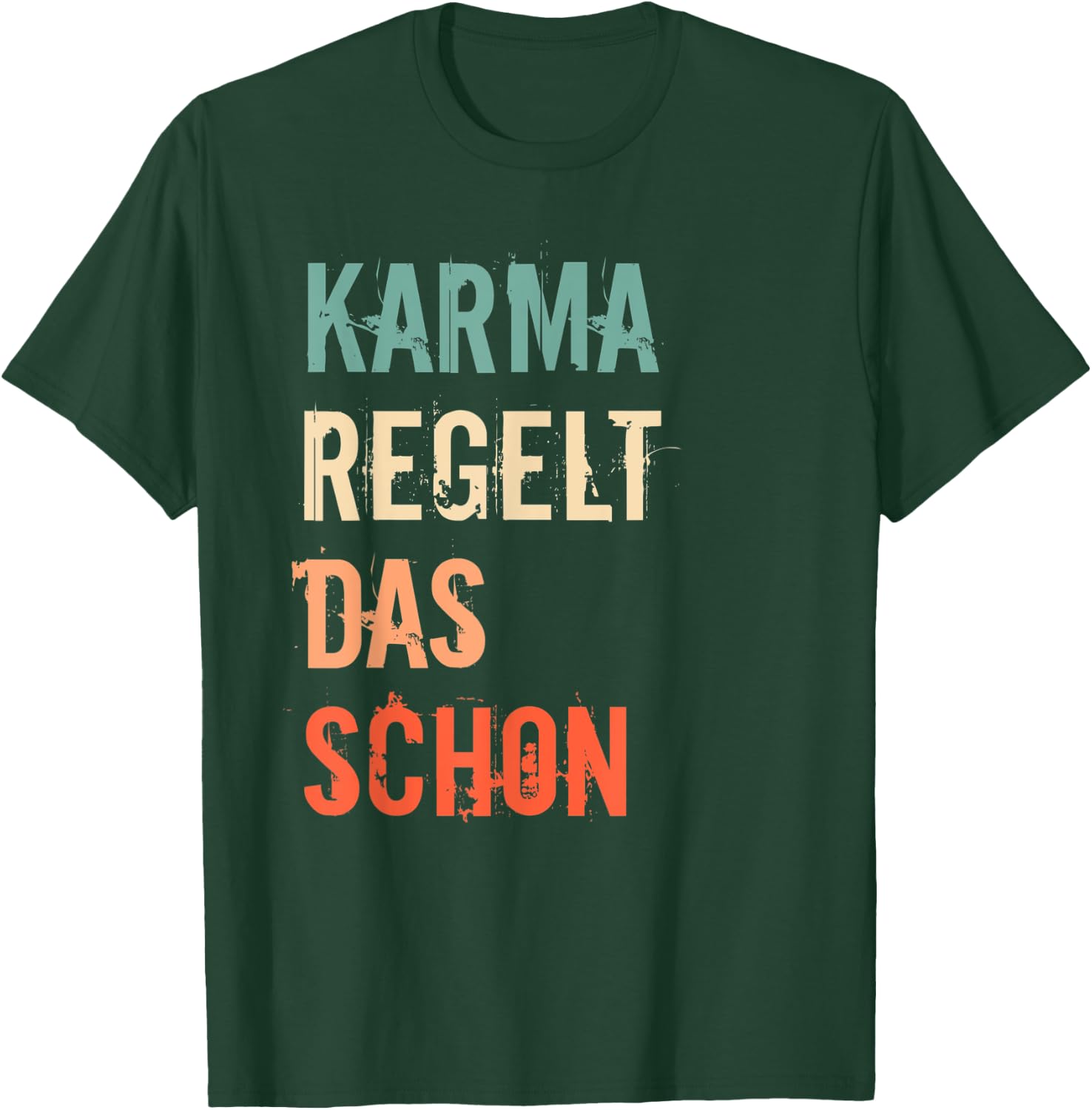 Meditation Entspannnung Sarkasmus Karma Regelt Das Schon T-Shirt - T-Shirt | Forest