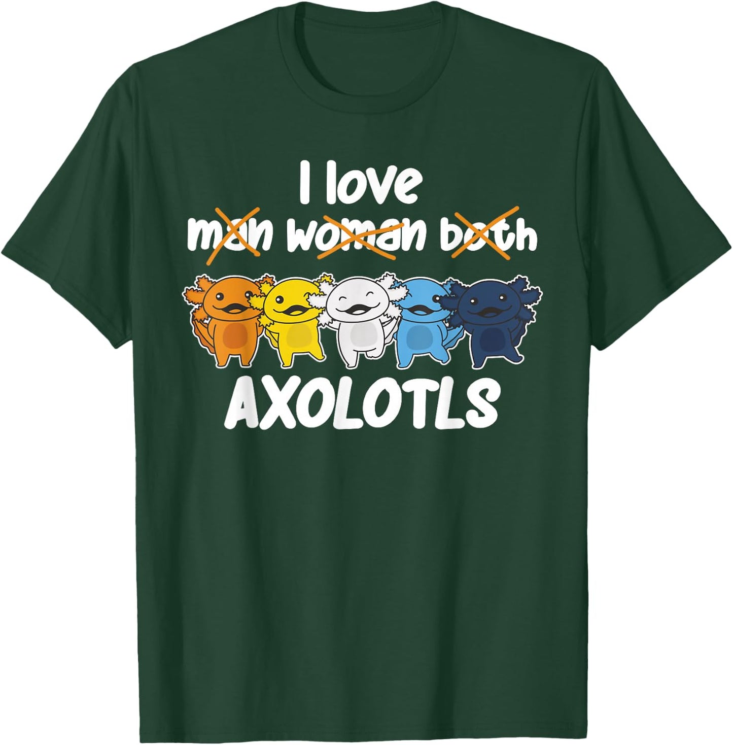 Aroace Flag Pride LGBTQ Axolotls cute Aroace Axolotl T-Shirt - T-Shirt | Forest