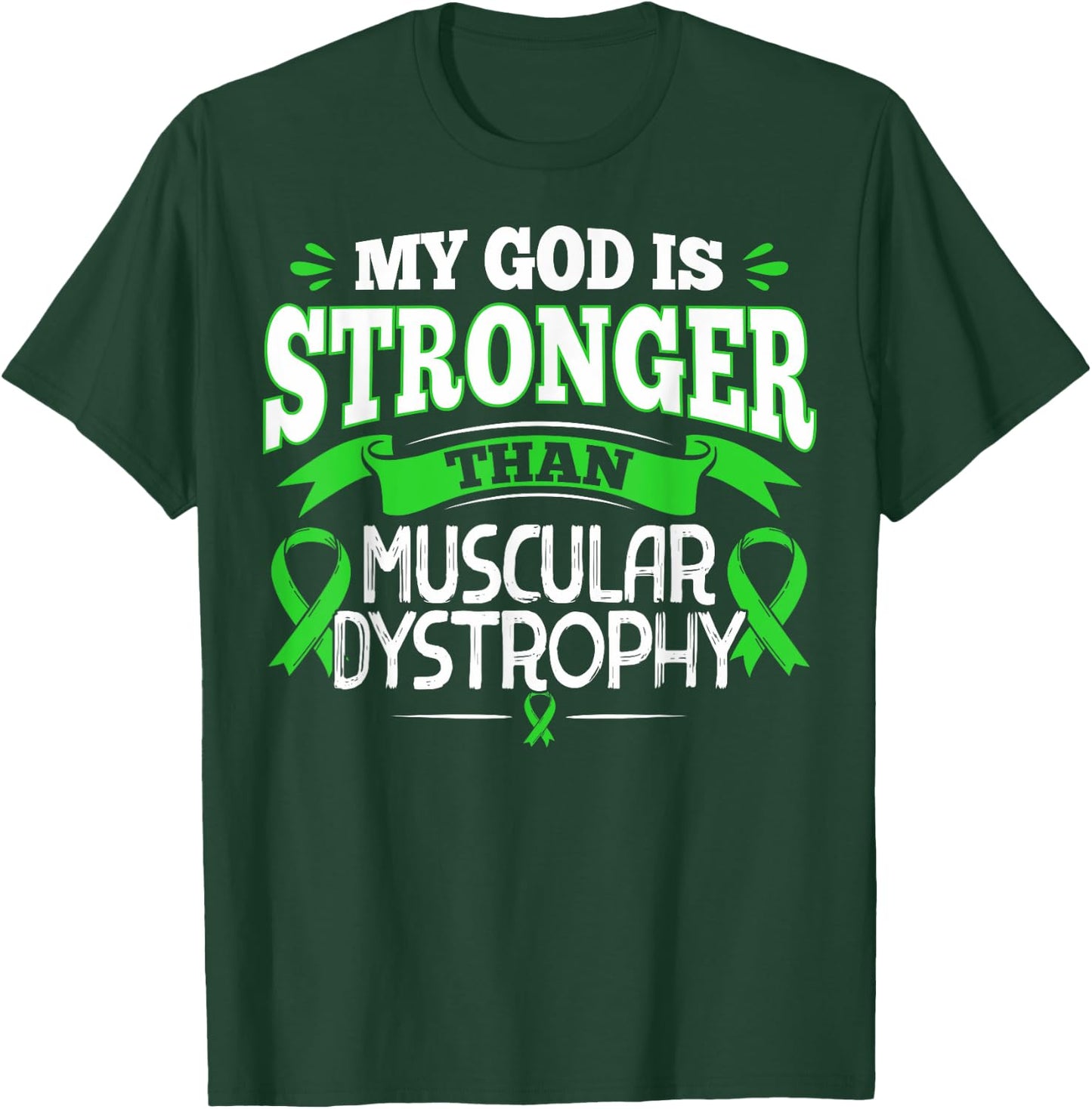 MD Survivor Duchenne Muscular Dystrophy Awareness Ribbon T-Shirt - T-Shirt | Forest