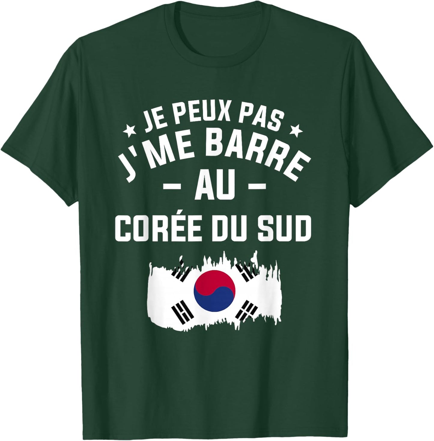 Je Peux Pas J'Me Barre Au Korea , Black, S T-Shirt - T-Shirt | Forest