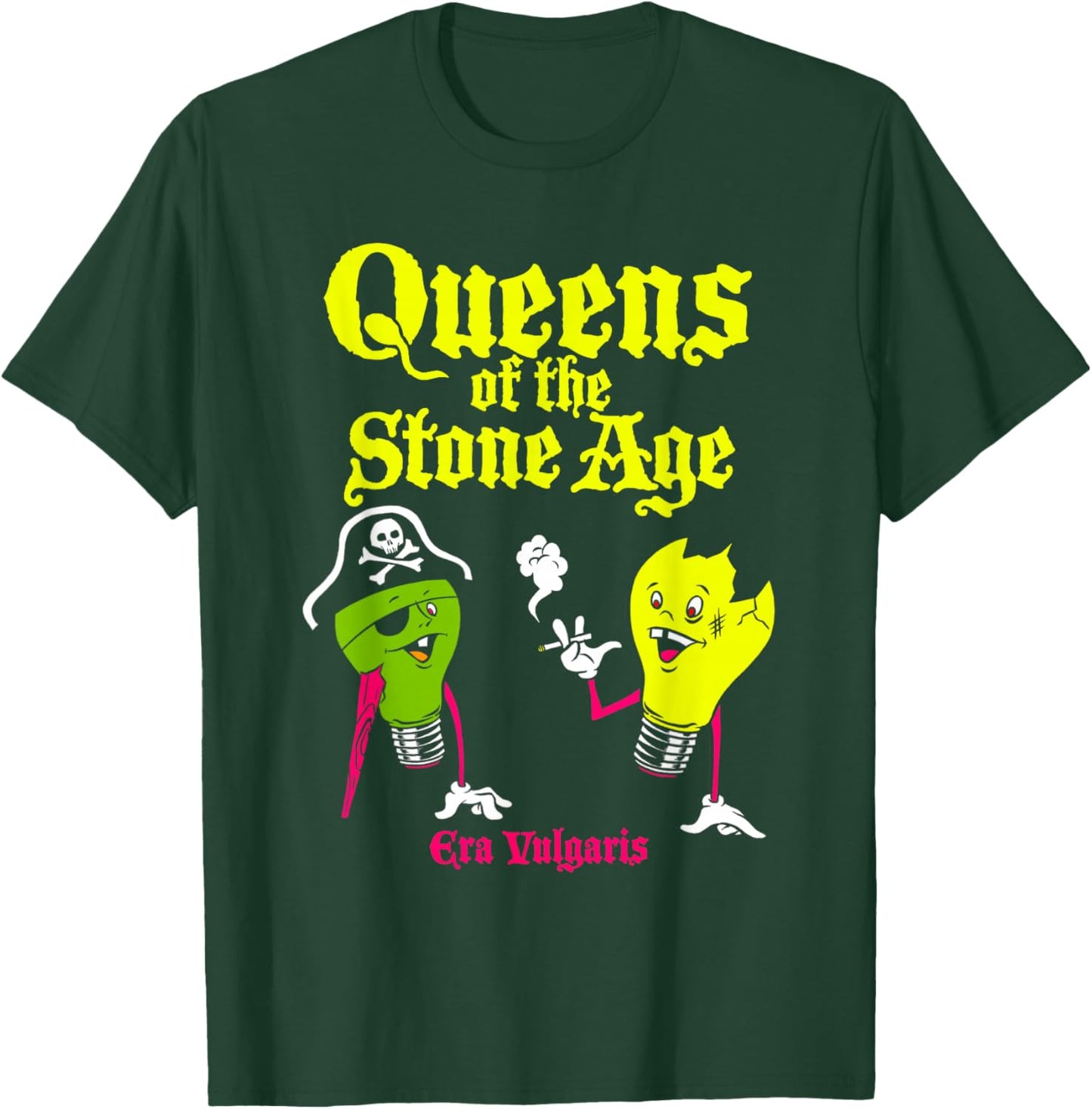 Official Queens Of The Stone Age Era Vulgaris , Black, S T-Shirt - T-Shirt | Forest