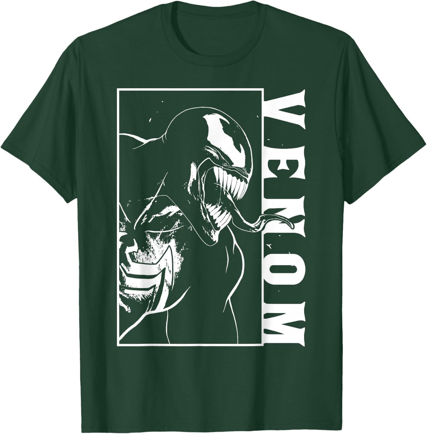 Marvel Venom Side View Tongue Out Graphic T-Shirt - T-Shirt | Forest