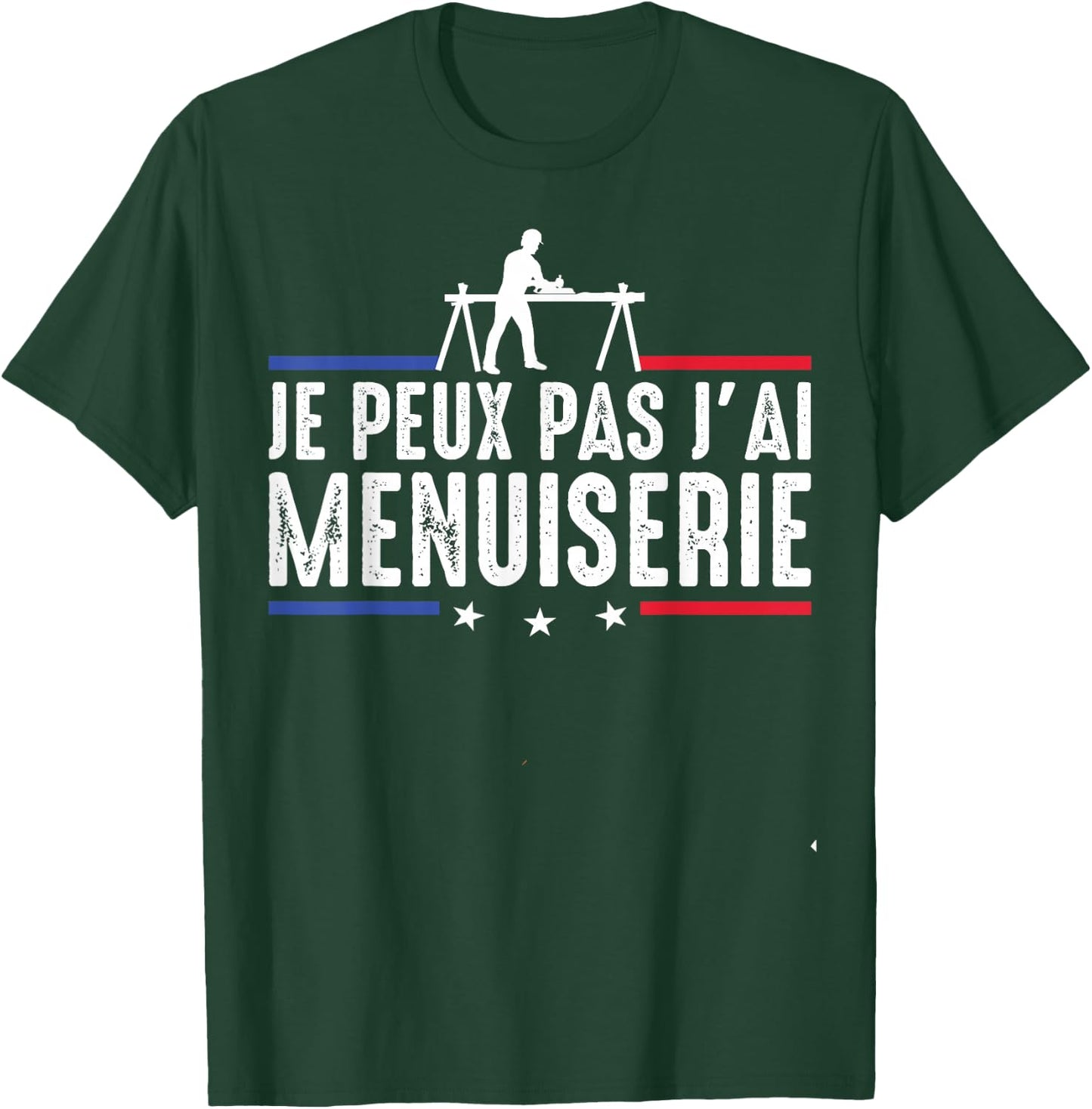 Je Peux pas j'ai carpentry carpenter DIY Funny , Black, S T-Shirt - T-Shirt | Forest