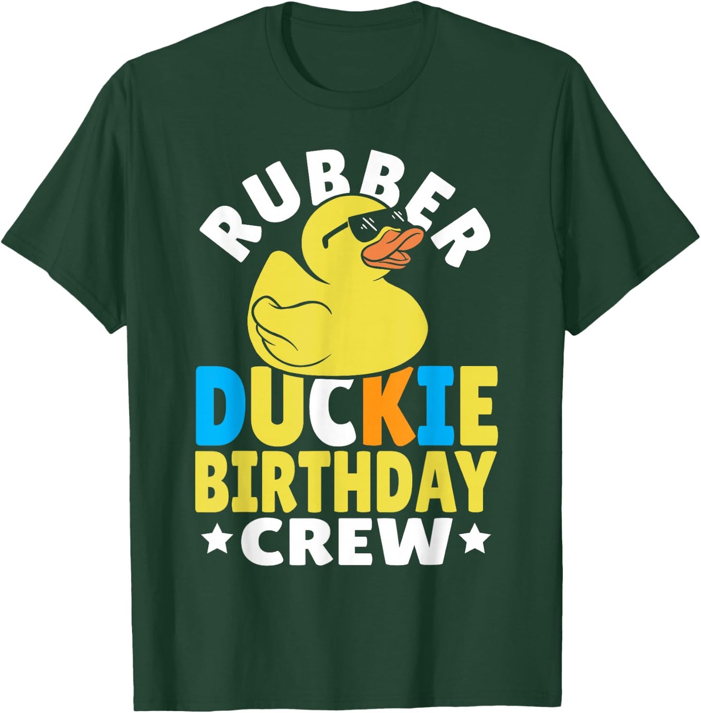 Rubber Ducky Birthday Crew - Kids Birthday Rubber Duck T-Shirt - T-Shirt | Forest
