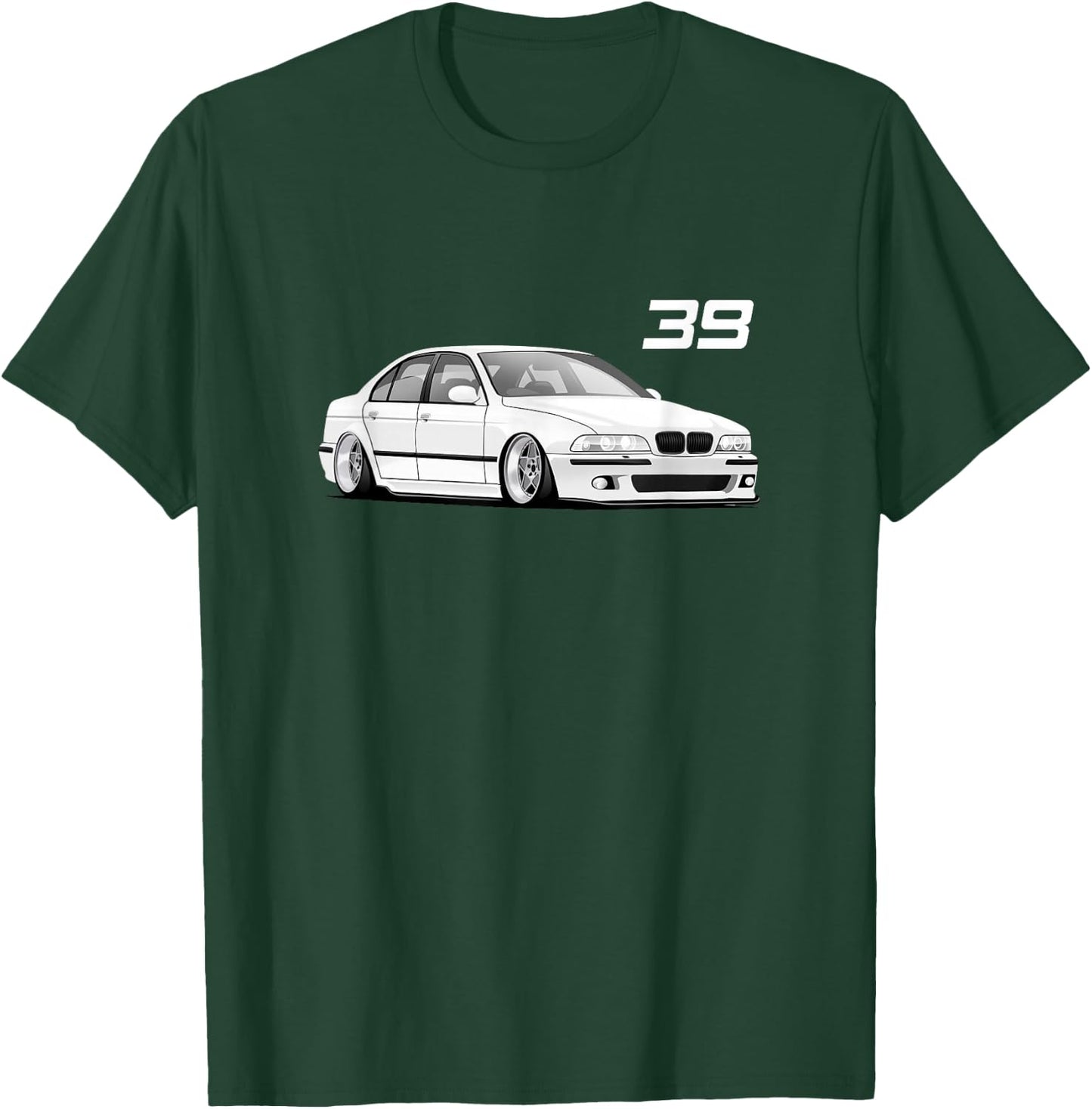 E39 5 Series - Simple Chest Design T-Shirt - T-Shirt | Forest