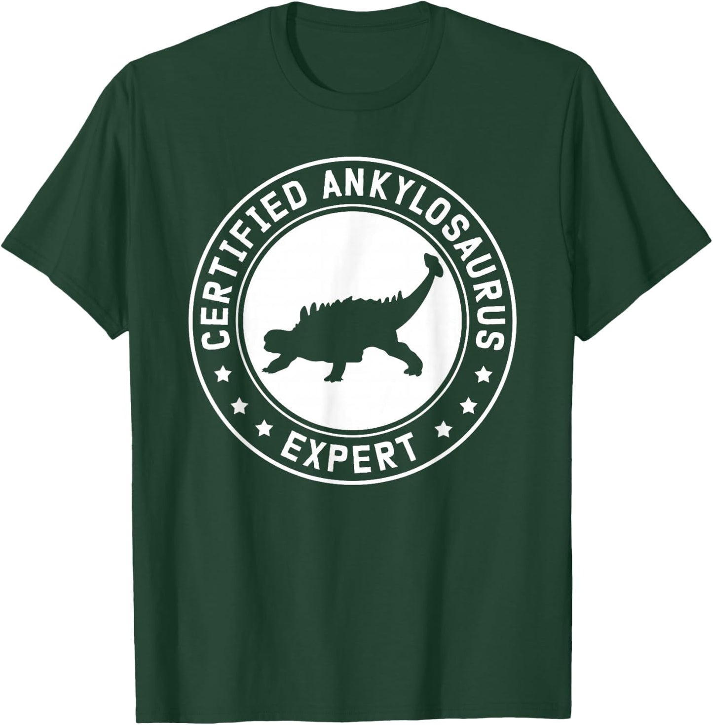 Ankylosaurus Expert | Dinosaurs Ankylosauruses , Small, Black T-Shirt - T-Shirt | Forest