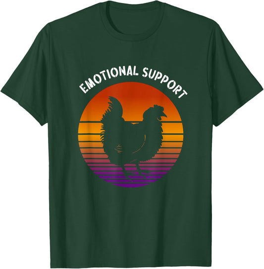 Emotional Support Chicken T-Shirt - T-Shirt | Forest
