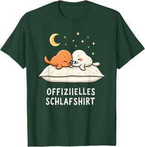 Official Sleep Shirt Seal , black T-Shirt - T-Shirt | Forest
