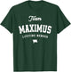 Team Maximus Lifetime Member Funny Name Maximus T-Shirt - T-Shirt | Forest
