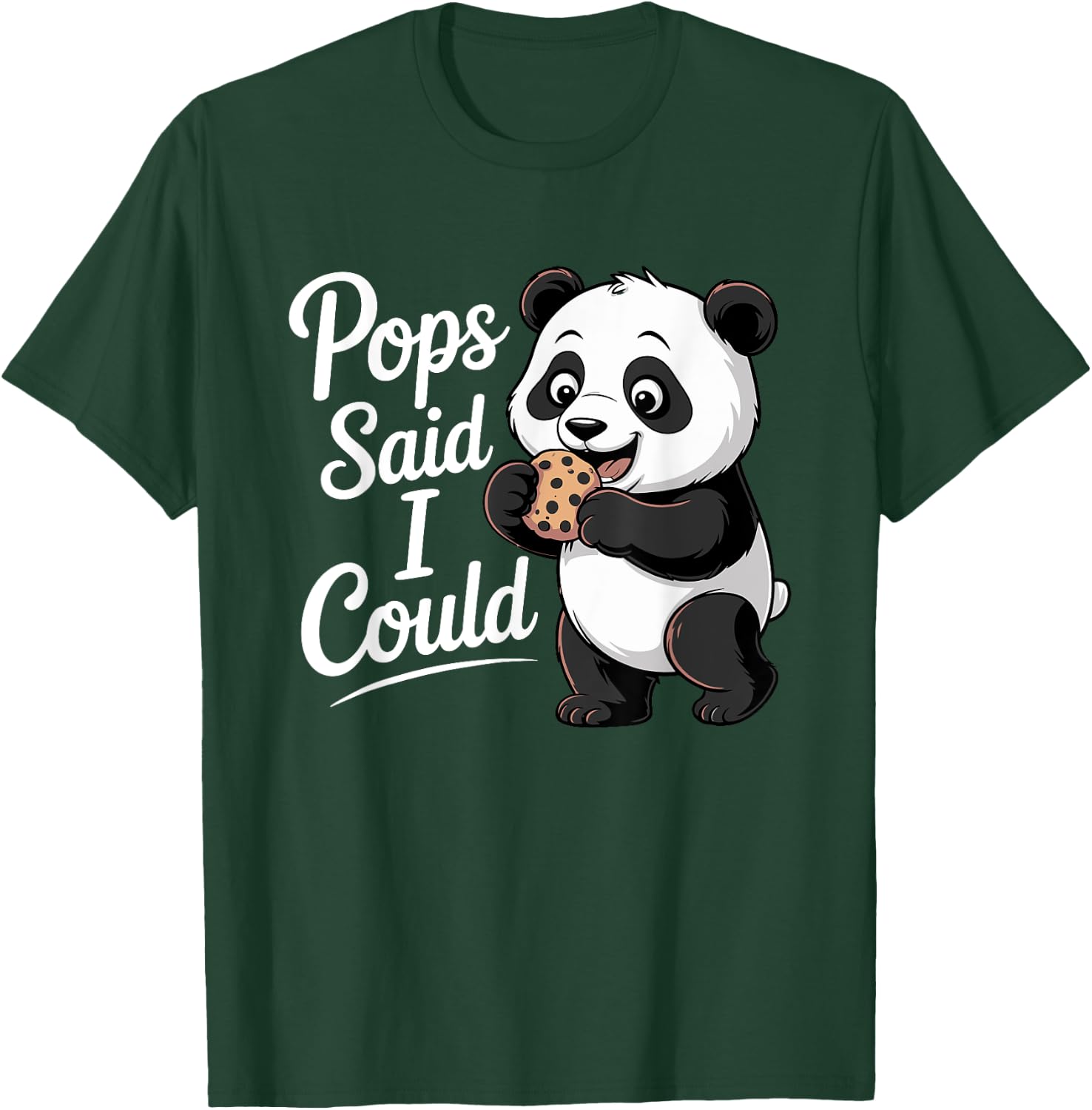 Funny Pops Said I Could Sweet Panda Toddler Grandpa T-Shirt - T-Shirt | Forest
