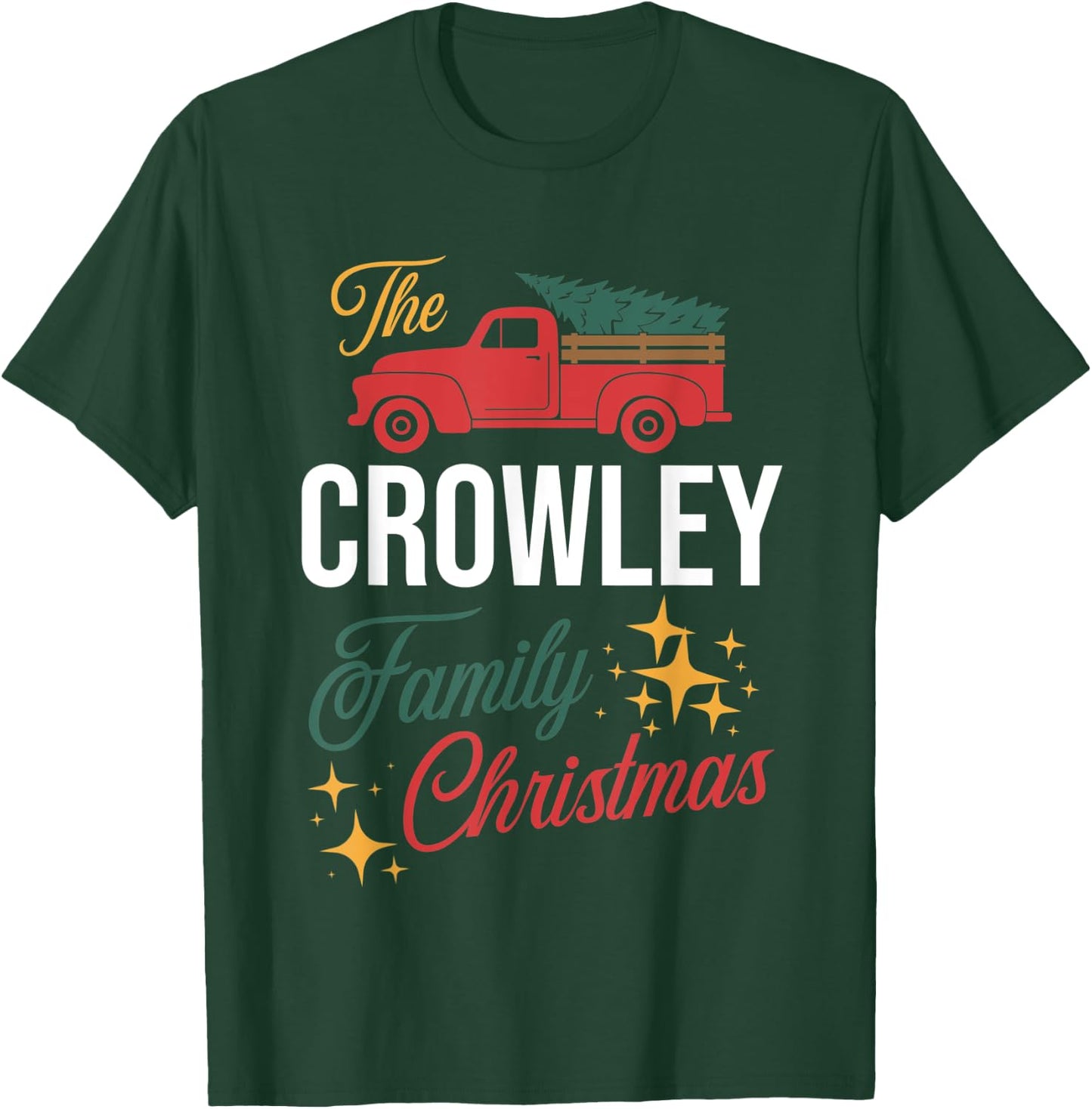 The Crowley Family Christmas Matching Pajamas Group Gift T-Shirt - T-Shirt | Forest