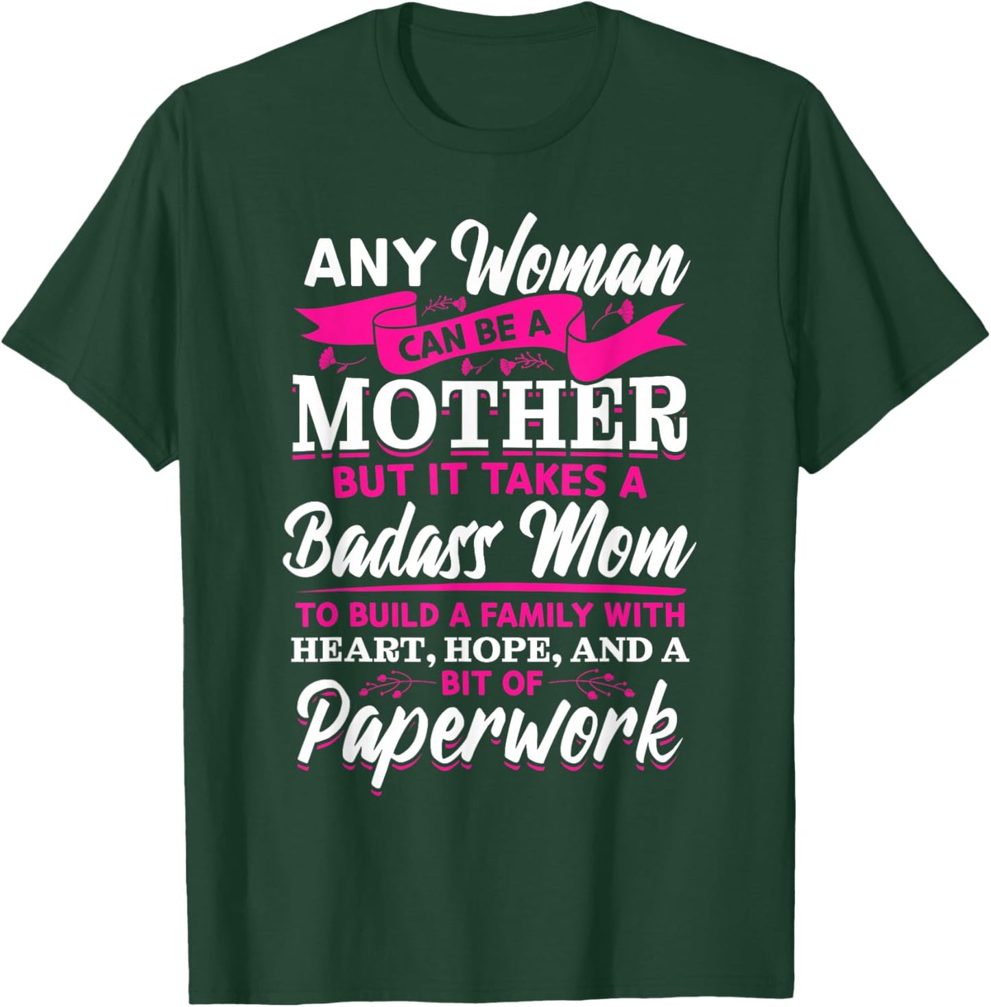 Adoption Mom Adoptive Mother For Mother's Day T-Shirt - T-Shirt | Forest