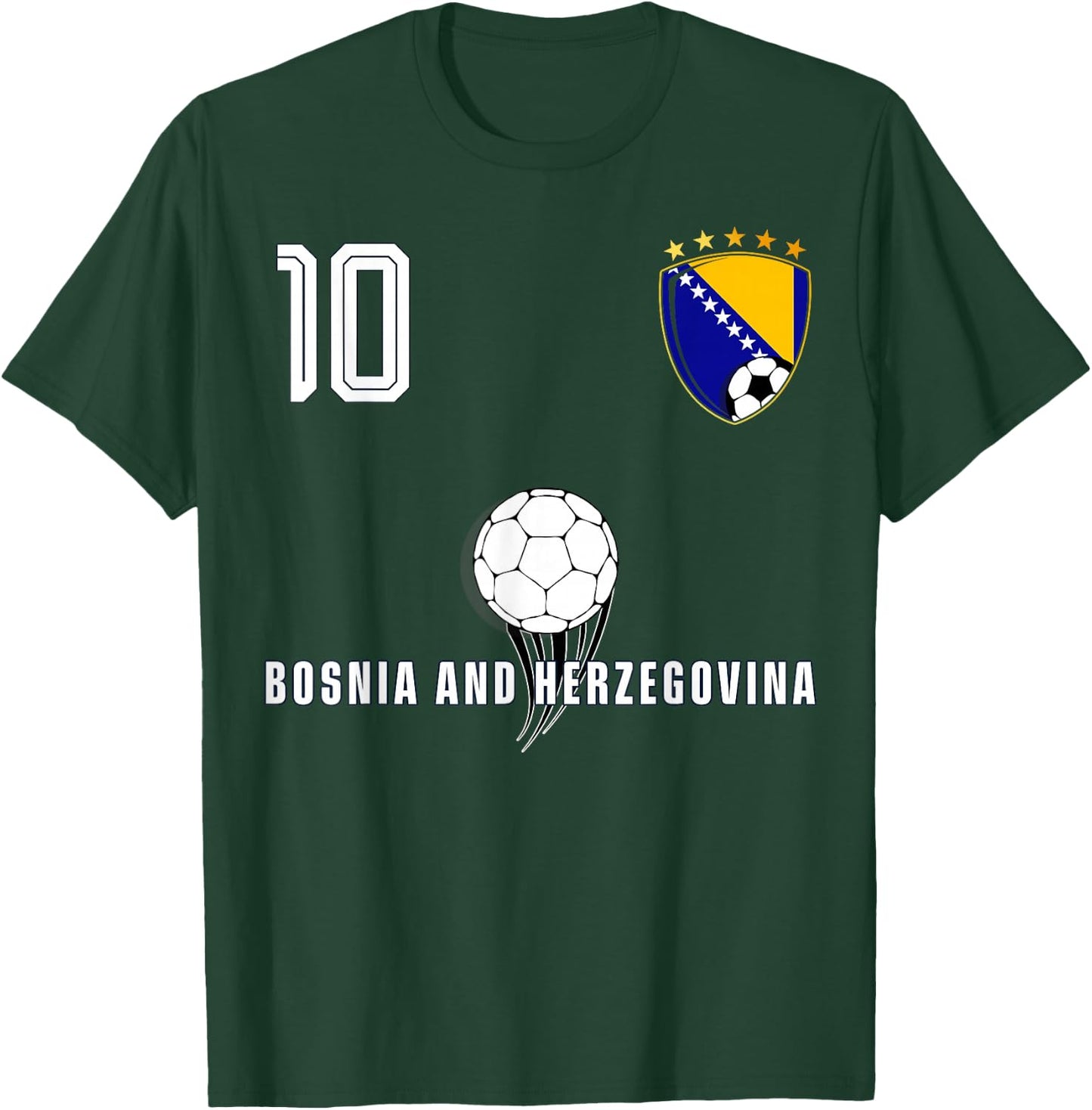 Bosnia and Herzegovina Flag Bosnian Pride Lovers T-Shirt - T-Shirt | Forest