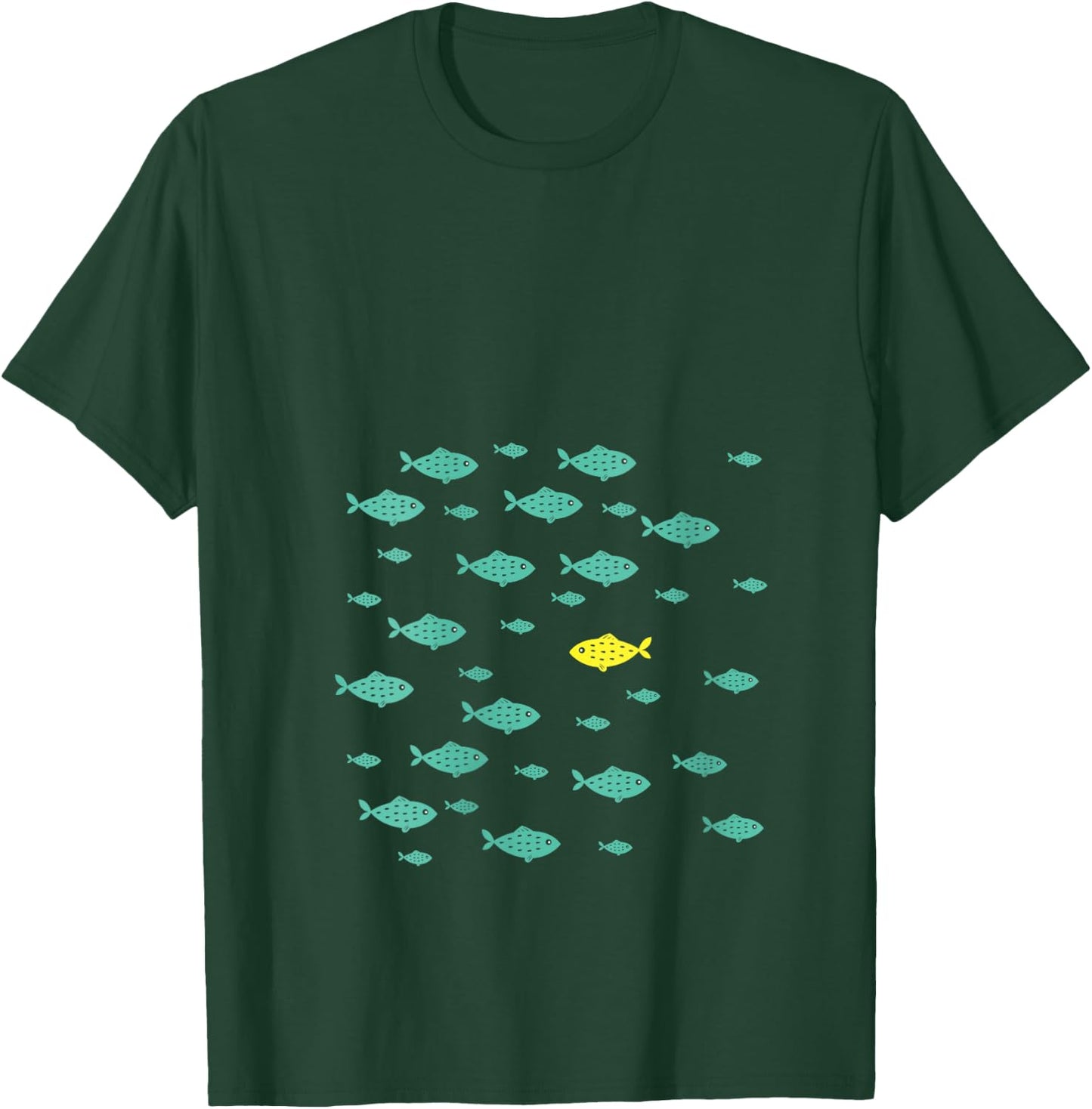 Women's Swimming Against The Current Motivational Inspiration Gift V-Neck T-Shirt - T-Shirt | Forest