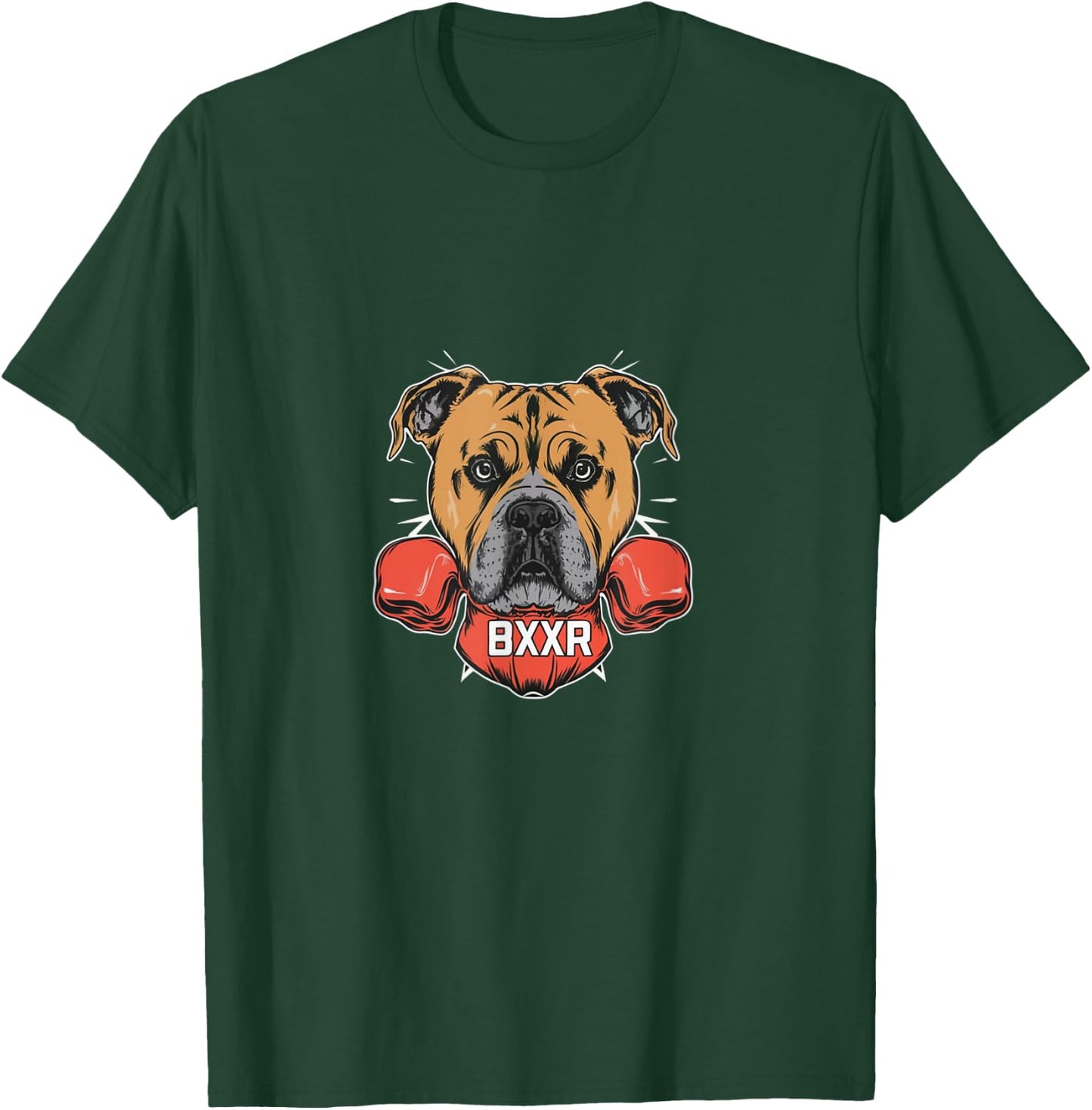 Boxer dog with boxing gloves T-Shirt - T-Shirt | Forest