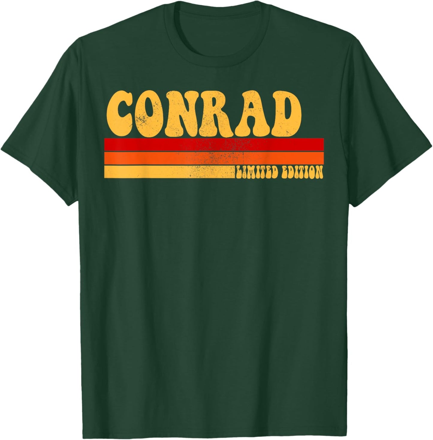 CONRAD Name Personalized Idea Men Retro Vintage CONRAD T-Shirt - T-Shirt | Forest
