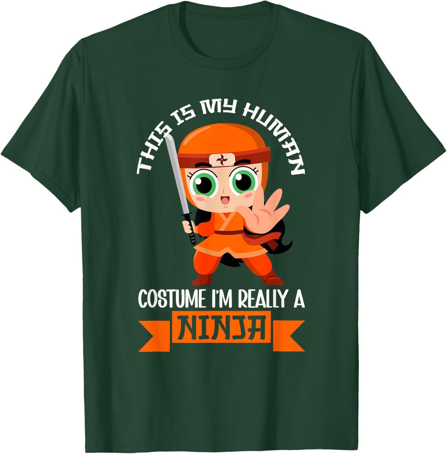 Ninja Kids Martial Arts Warrior Ninjutsu Bday Party , Black, S T-Shirt - T-Shirt | Forest