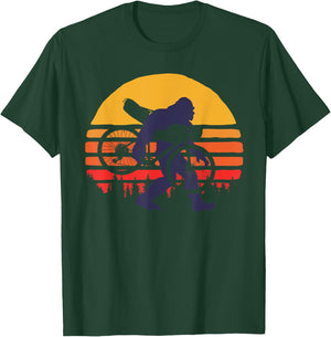 Bigfoot With Gravel Bike - Gravel T-Shirt - T-Shirt | Forest
