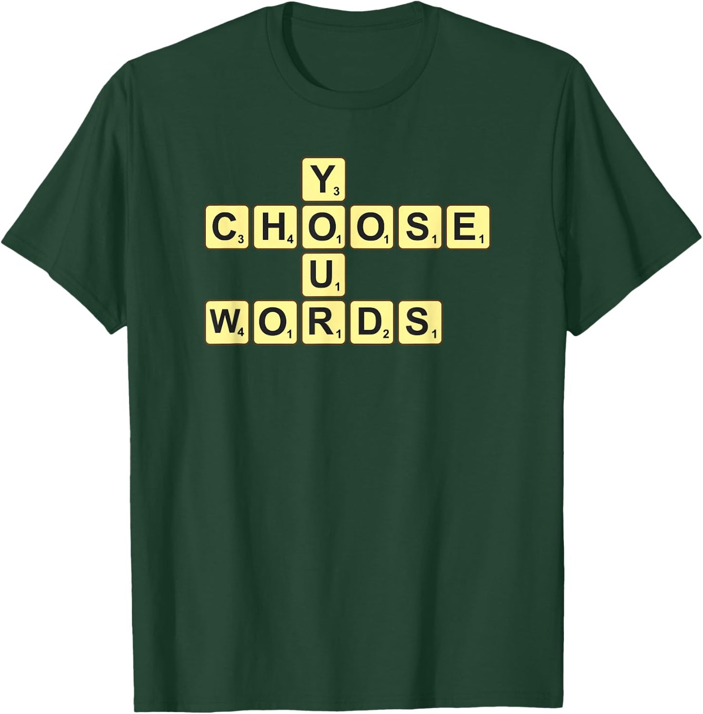 Wähle deine Worte Scrabble T-Shirt - T-Shirt | Forest