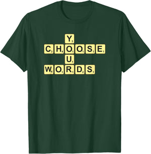 Wähle deine Worte Scrabble T-Shirt - T-Shirt | Forest