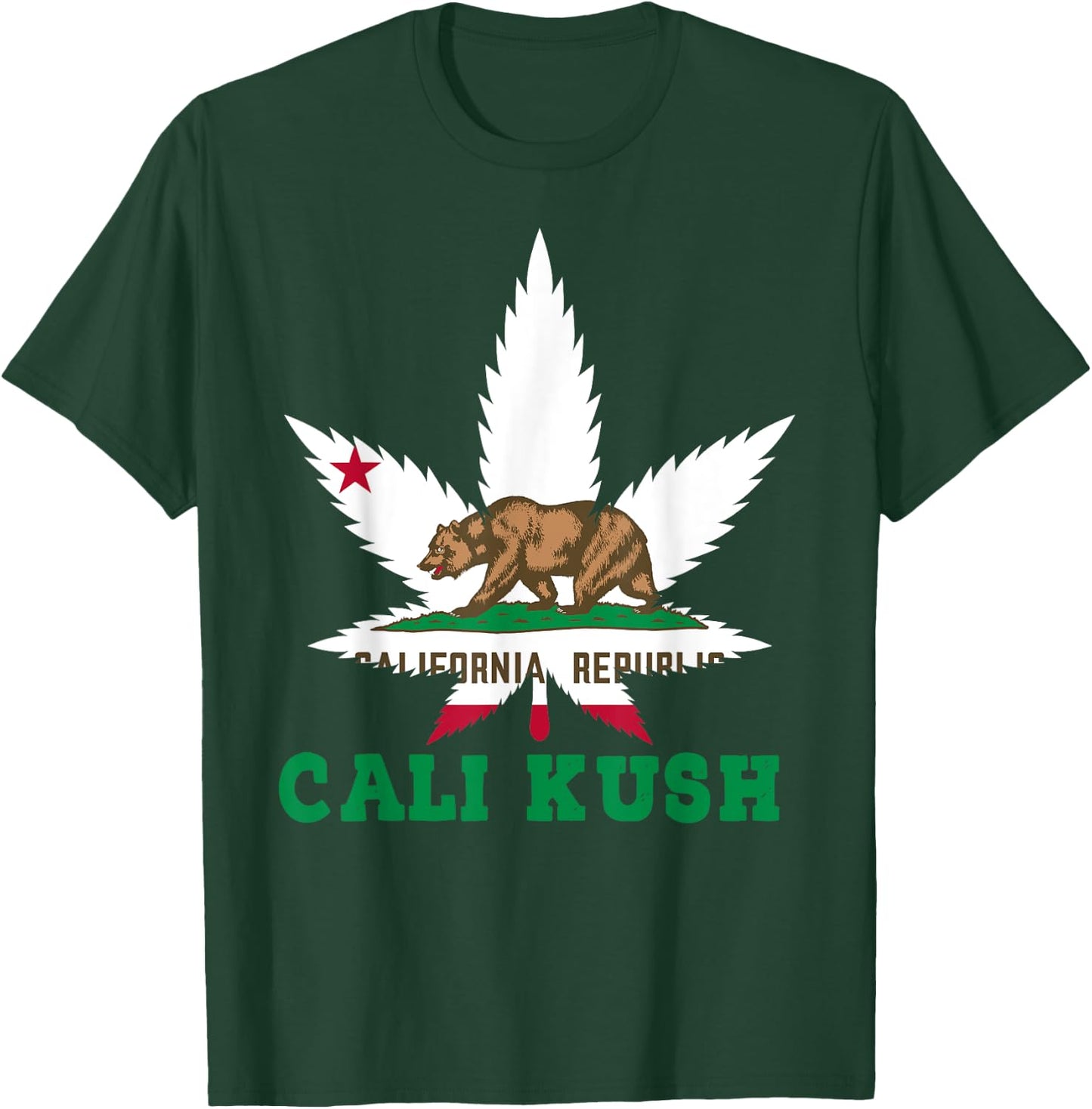 Cali Kush Shirt Cannabis California Weed THC 420 Pot T-Shirt - T-Shirt | Forest
