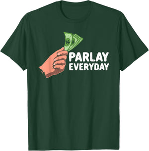 Parlay Betting Sports Betting Draft Picks Fantasy Football T-Shirt - T-Shirt | Forest