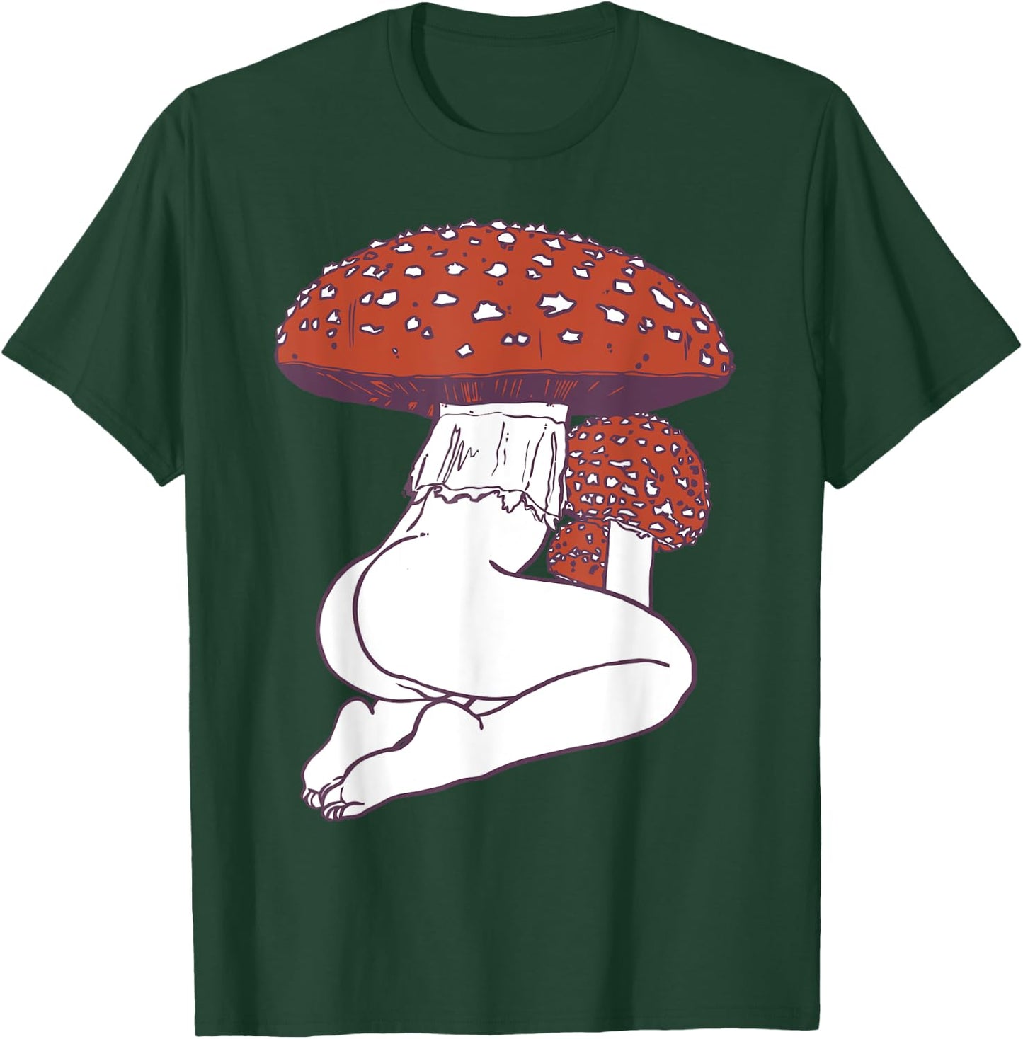 Sexy Mushroom Funny Graphic Gift T-Shirt - T-Shirt | Forest