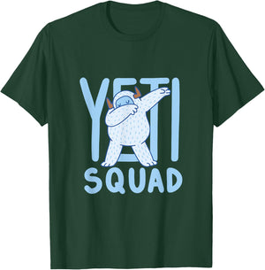 Dabbing Yeti / Yeti Dab / Yeti Squad / Believe Bigfoot Party T-Shirt - T-Shirt | Forest