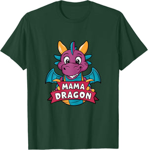 Mama Dragon Matching Family Mom Mother T-Shirt - T-Shirt | Forest