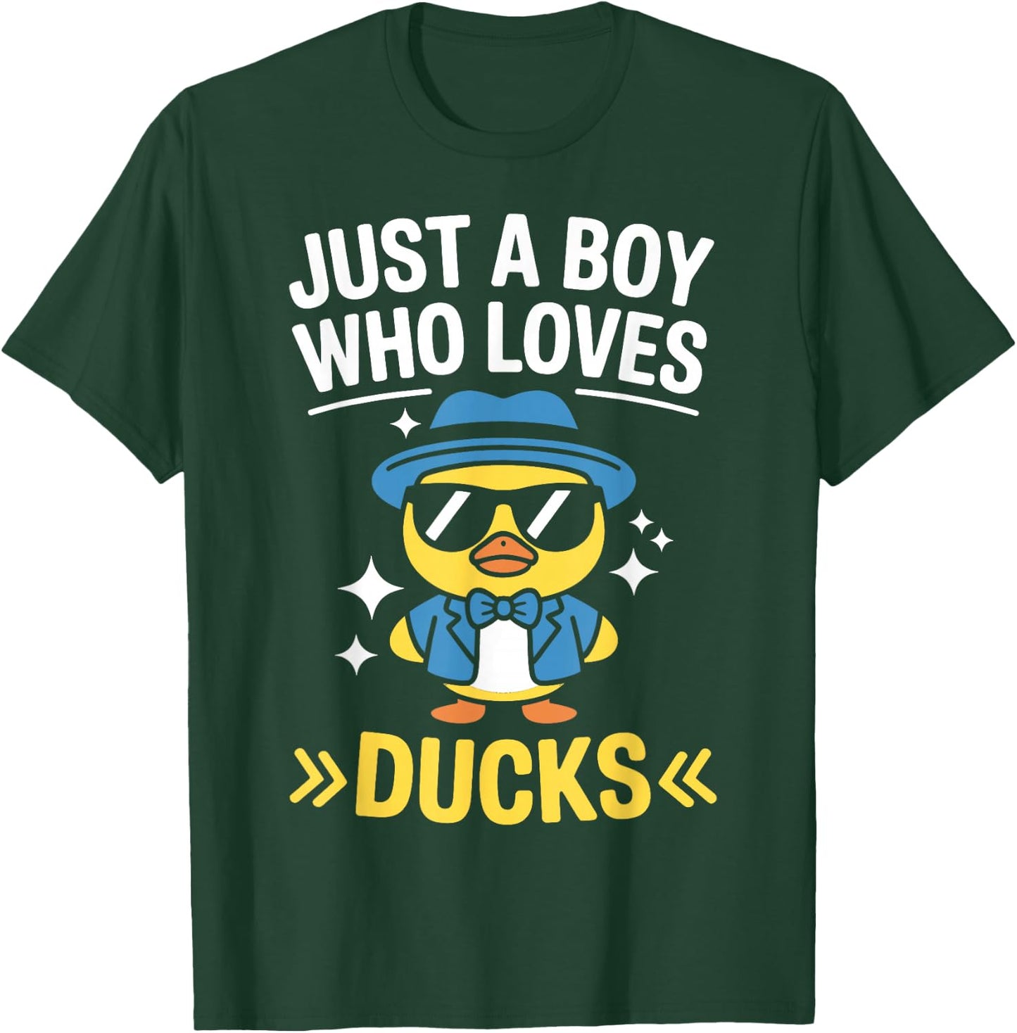 Just A Boy Who Loves Ducks Rubber Duck Style T-Shirt - T-Shirt | Forest