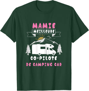 Grandma - Granny Motorhome Campervan Grandmother's Day , Black T-Shirt - T-Shirt | Forest